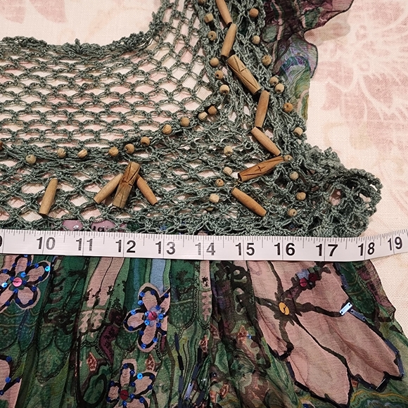 SOYA LONG DRESS. SeeThrough dress. NWOT - Picture 8 of 10